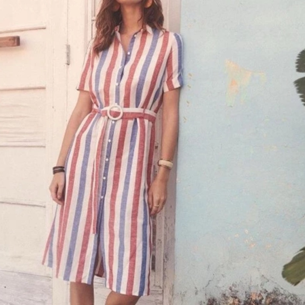 Sezane Lexia Dress blue/red dress 36